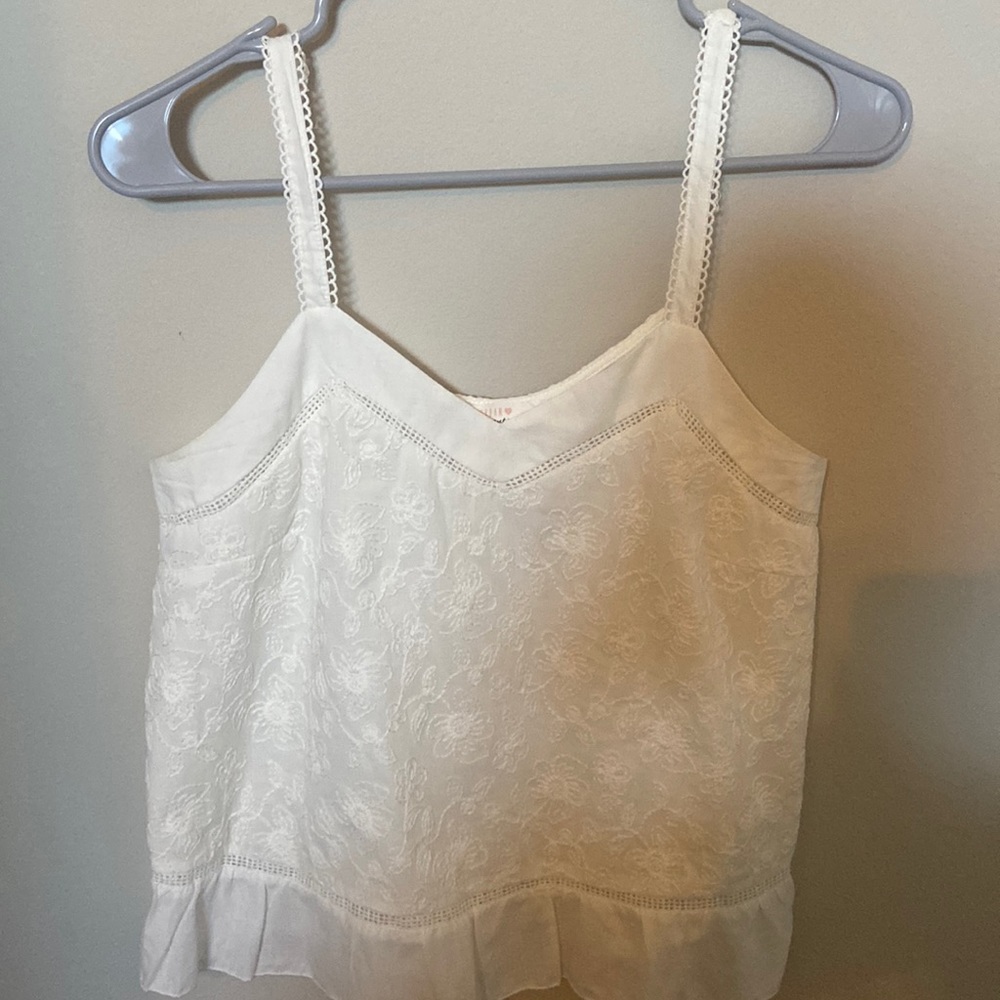 White Stitched Tanktop